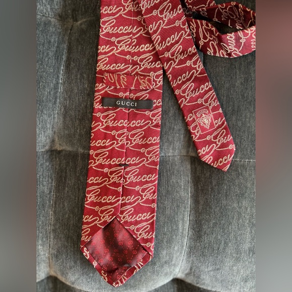 Lot of 4 silk Gucci ties - Picture 12 of 13